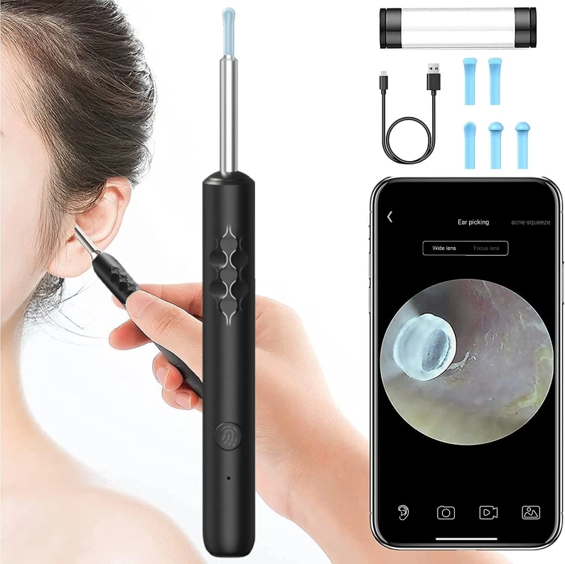 Cheap Factory Price 1080P Camera Otoscope Endoscope Wireless Smart Visual Ear Wax Removal