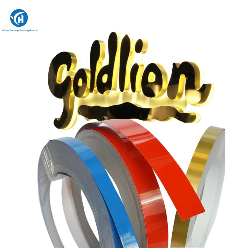 Зеркальная цветная окрашенная светодиодная полоса, канальная буквенная обрезанная крышка, светодиодные алюминиевые профили, алюминиевый рулон 1060 3003, алюминиевая катушка