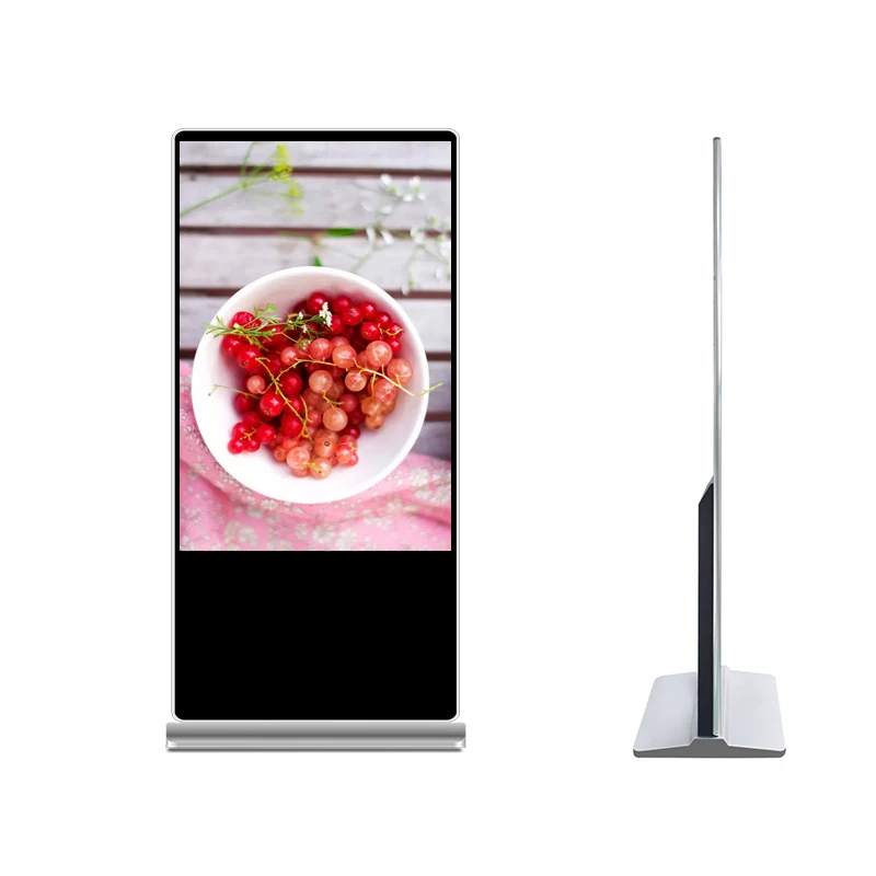 55 Inch Touch Screen Display Kiosk Floor Standing Interactive Kiosk Screen Digital  Advertising Totem Screen for Advertising