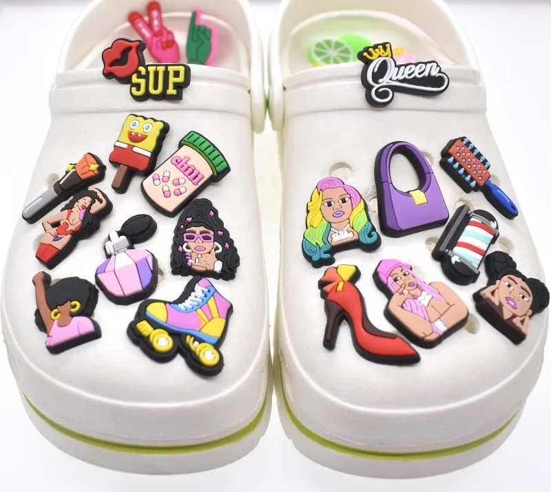 New arrival Cartoon Shoe Charms  Croc Shoes Decoration Charms for  croc charms for women