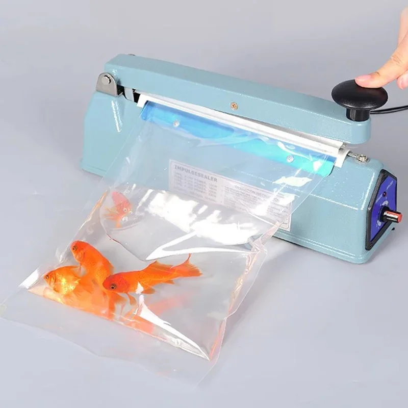Live Fish Oxygen Filled Pack Bags Transparent Plastic Bag Transporting Fish Fry Anti Extrusion Seafood Express Packaging