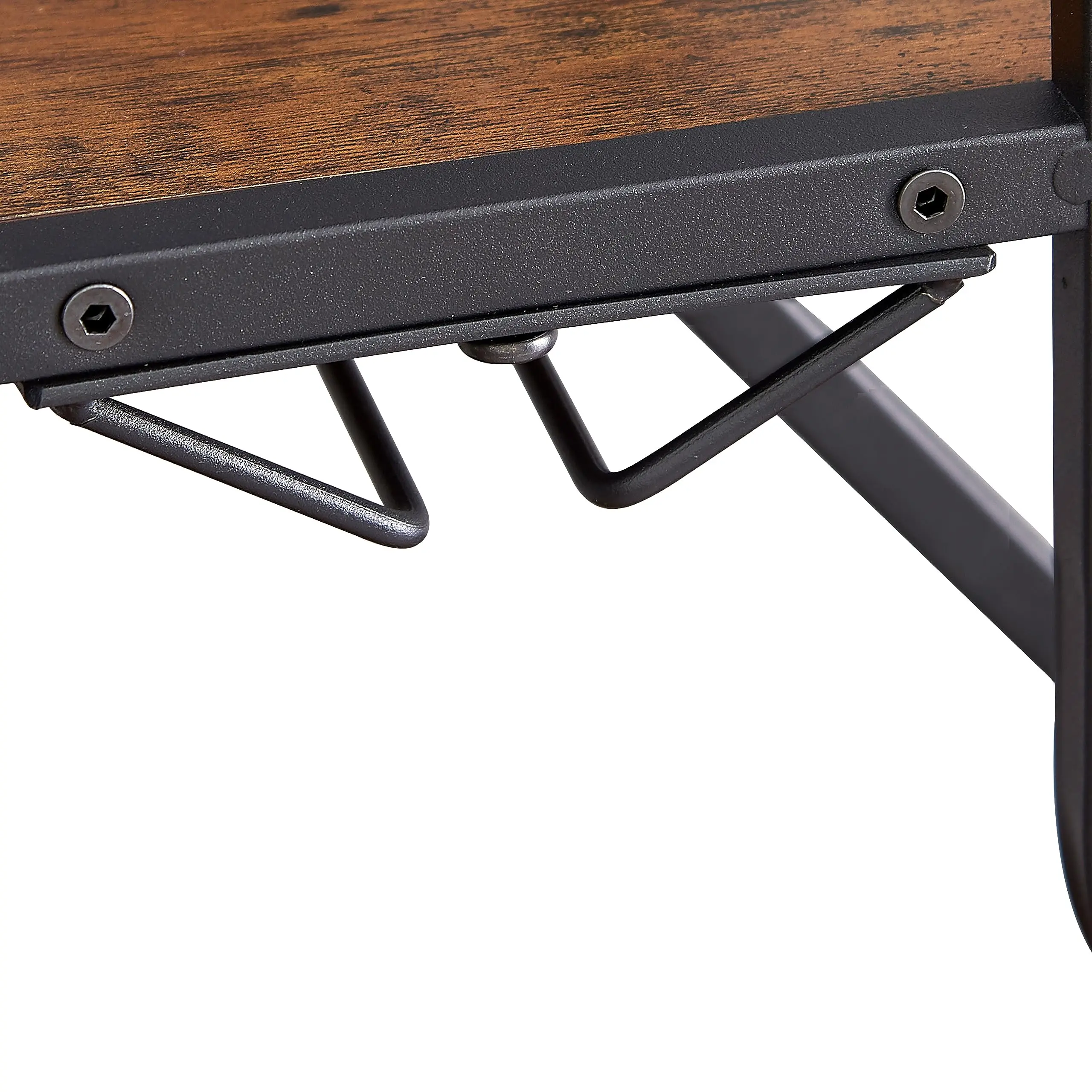 Home Bar Kitchen Dining Room 11-Bottles Wine Bakers Rack Hanging Glass Holder 5-Tier Freestanding Storage Shelves