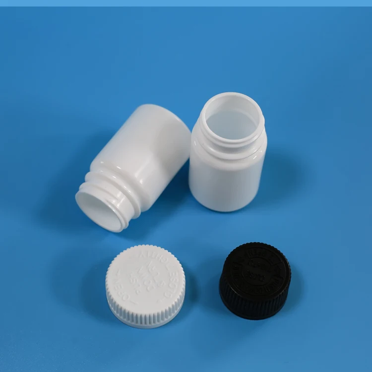 hdpe plastic bottle for pill capsule with CRC screw cap