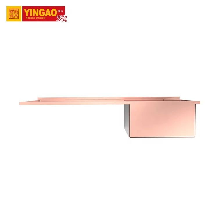 Rub garment board PVD coating rose gold multi-function laundry single bowl sus304 stainless steel sink