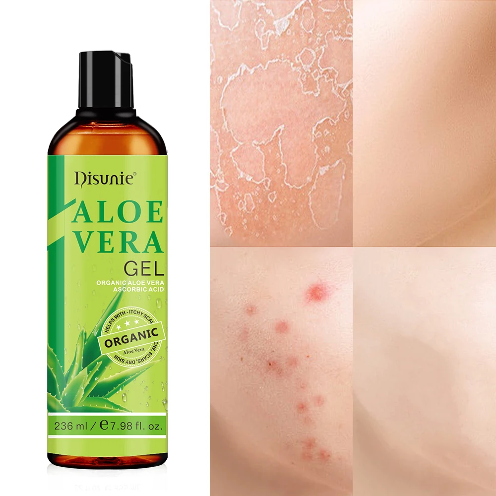 Private Label Aloe Vera Soothing Gel Natural Skin Repair Moisturizing Smooth Skin After Sun Skin Care Body Gel