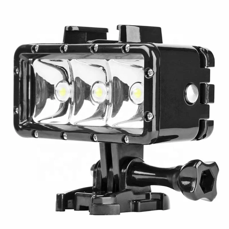 Photography 40m Waterproof LED Video Diving Fill Light Flashlight UnderWater for GoPro Hero 7 6 5 4 3+ 3 Session SJCAM XiaoYI 4K