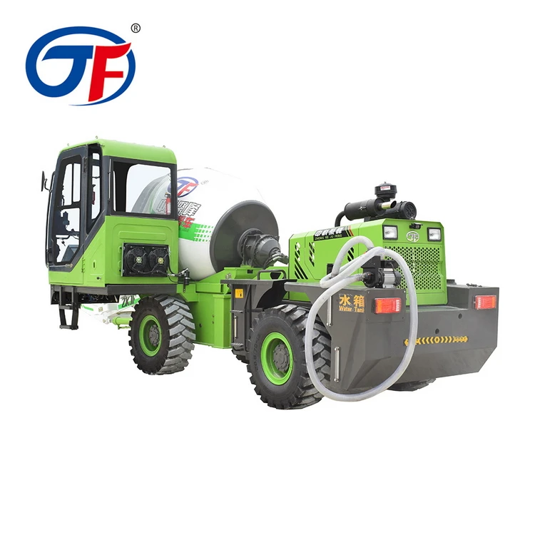 3.5 cubic meters C type self loading mixer truck Dongfeng main reducer side deceleration mixer truck dedicated bridge