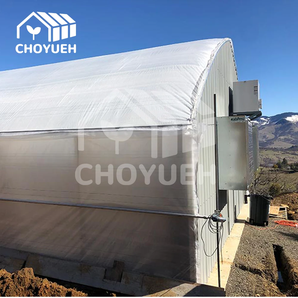 CHOYUEH  The high-efficiency, energy-saving Gothic multi-span shading greenhouse  provides  environment for crop growth