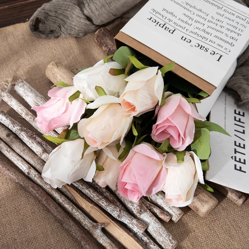 Искусственный цветок с длинным стеблом, спрей для украшения свадьбы