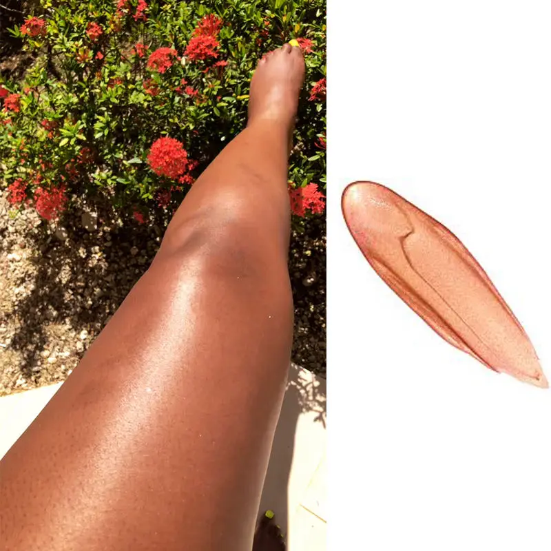 Hot Selling Body Glowing Cream Shimmering Oil Shimmer Glow Kin Bronzer For Black Woman Body Glow