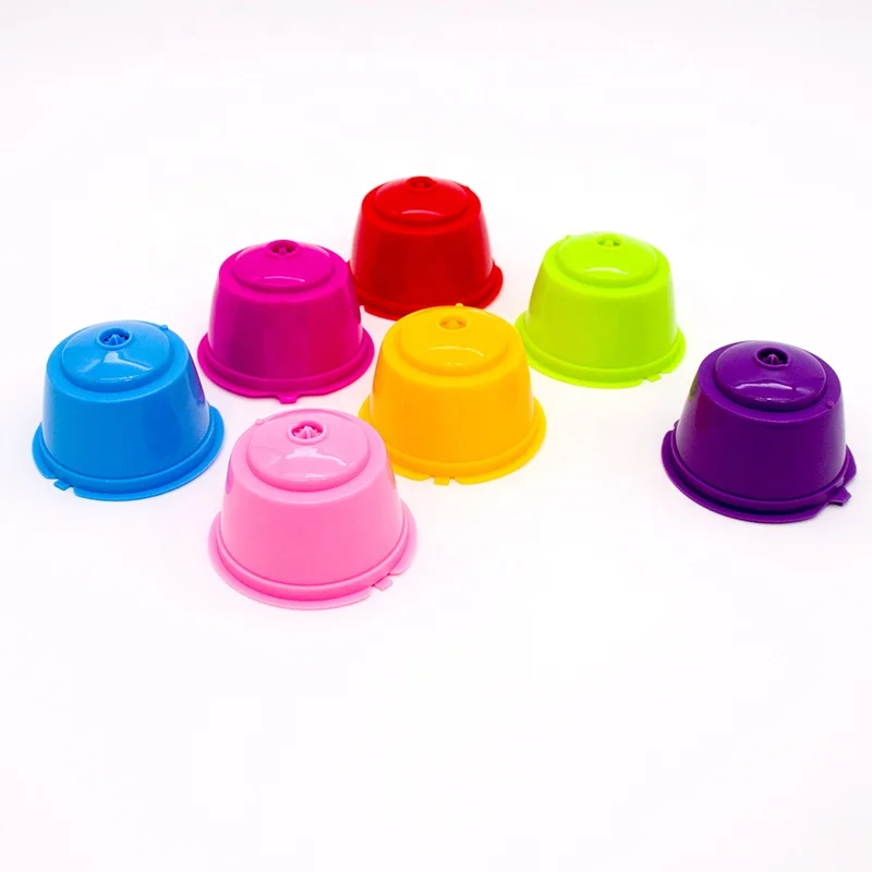 7Colors Packed Refillable Coffee Capsules for Dolce Gusto Reusable Coffee Pods Nescafe Dolce Gusto