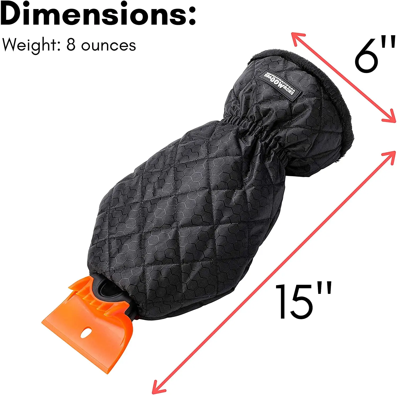 2022 New Style Mitt Ice Scraper Mitt/waterproof Ice Scraper Mitt/ Car Plastic Snow Ice Scraper