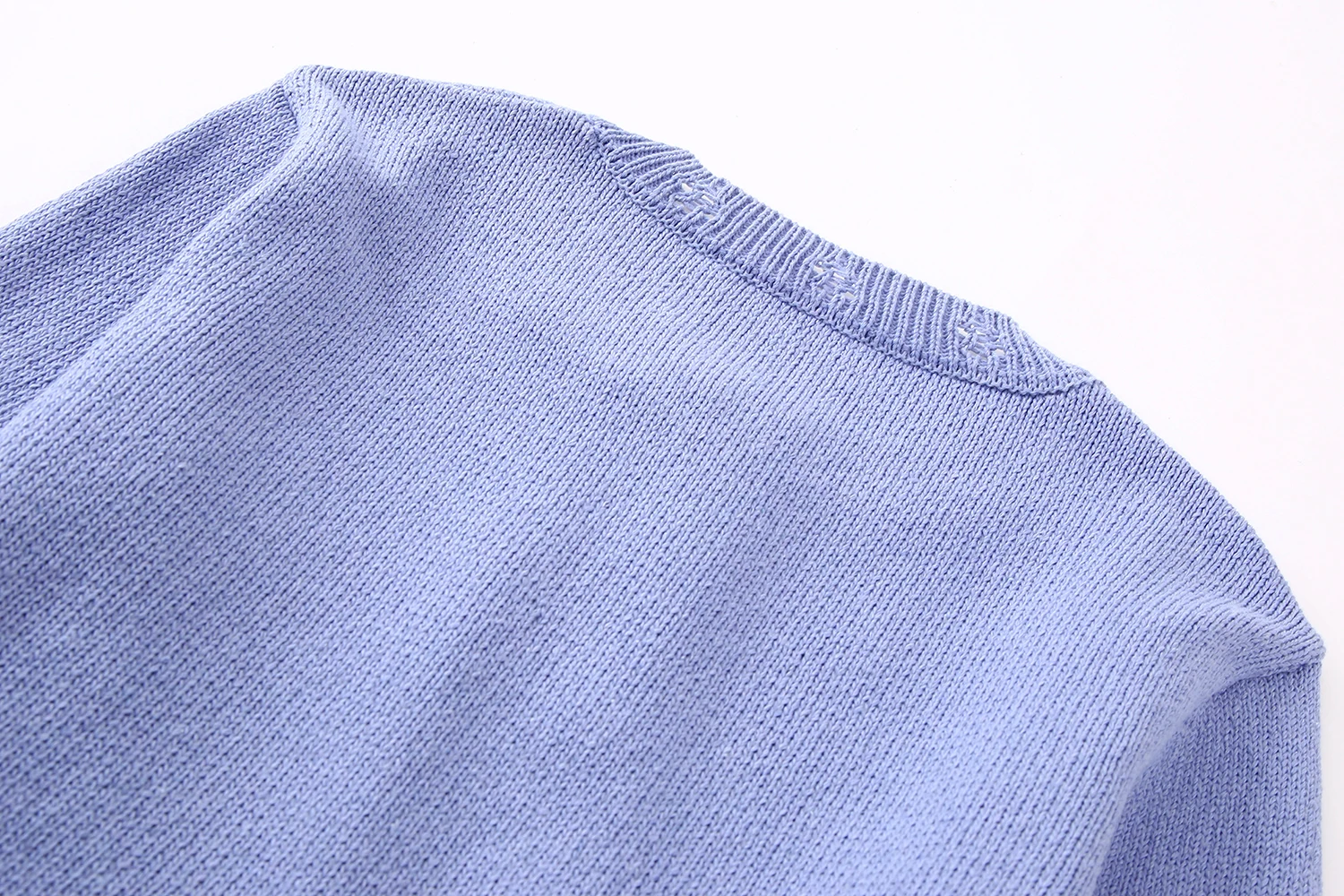 Long sleeve front lace up crew neck solid color casual fashion sweater cardigan for women