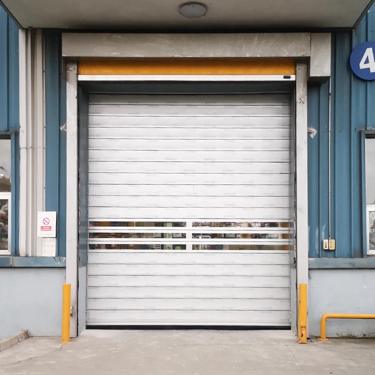 Hard Fast High Speed Roller Shutter High Performance Al-Alloy Spiral Hard Panel Door