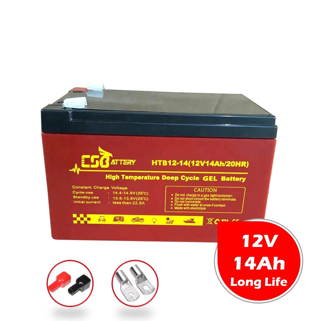 CSBattery HTB12-14 12В 14Ah высокотемпературный гель Bateria для аварийной системы освещения Китай завод VS:Ritar/ Ama