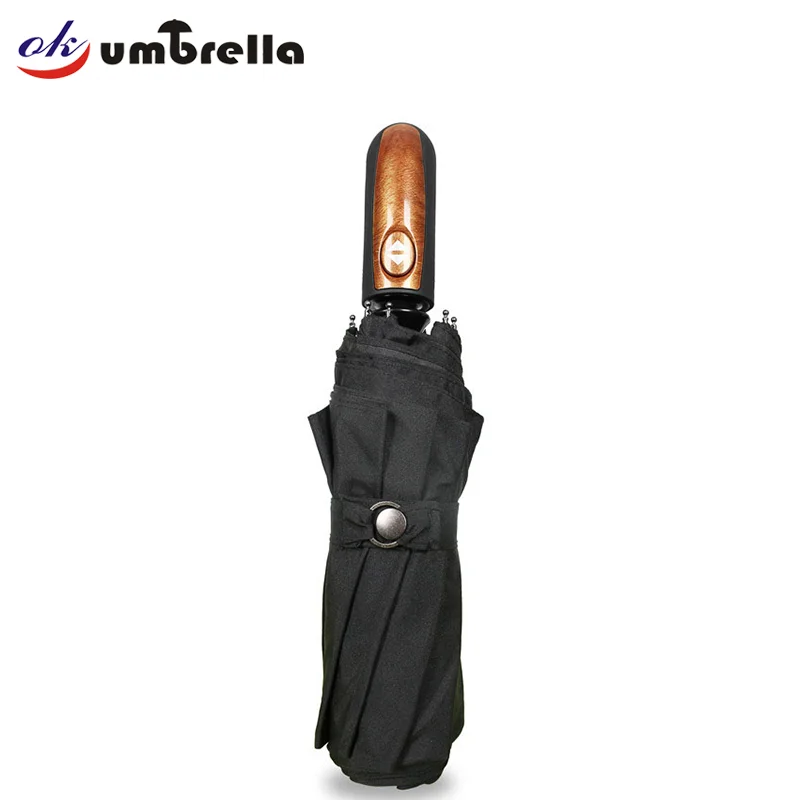 Ok Umbrella 2020 High Quality Wholesale 9 Ribs Strong Windproof Automatic Folding Umbrella