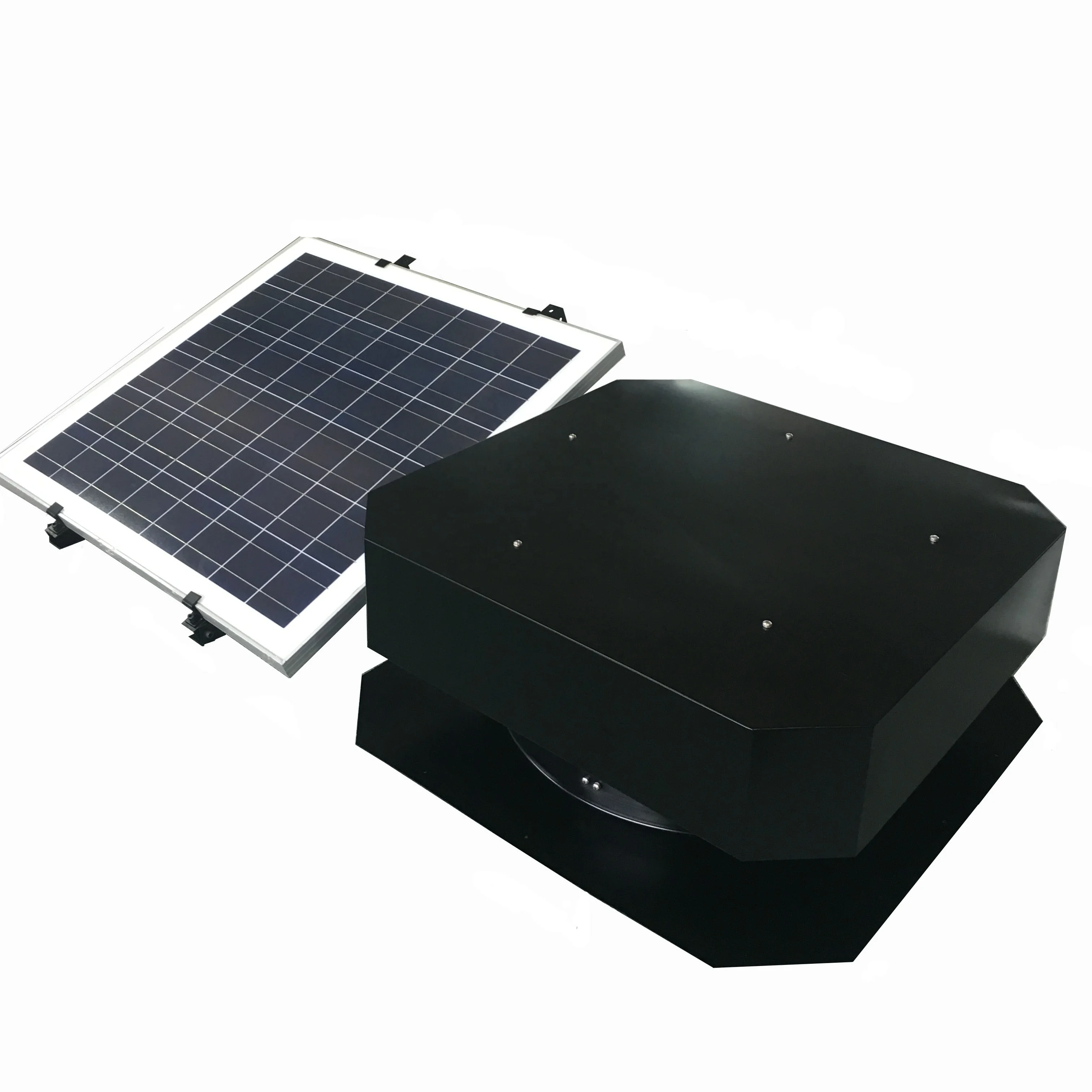 120W solar extractor fan with special designed brushless DC motor for industrial use