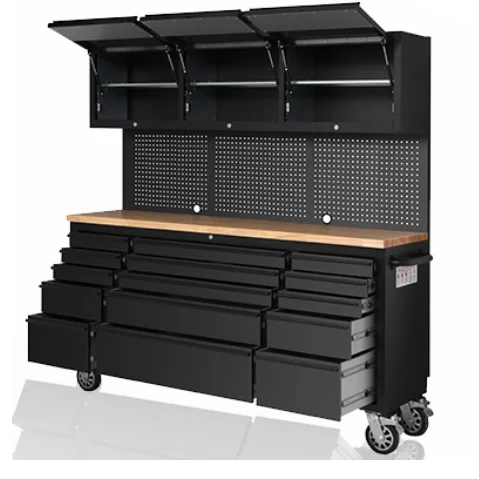Hyxion 72 inch black tool chests cabinets