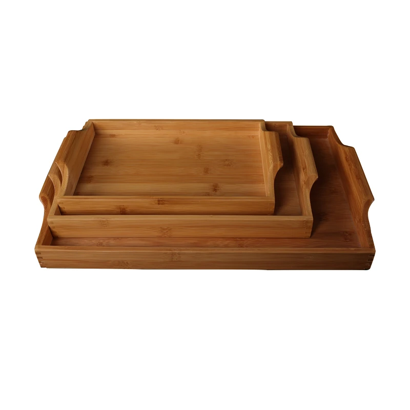 A Variety of Styles Binaural Tray Bamboo Rectangle Food Tea gongfu Serving Tray