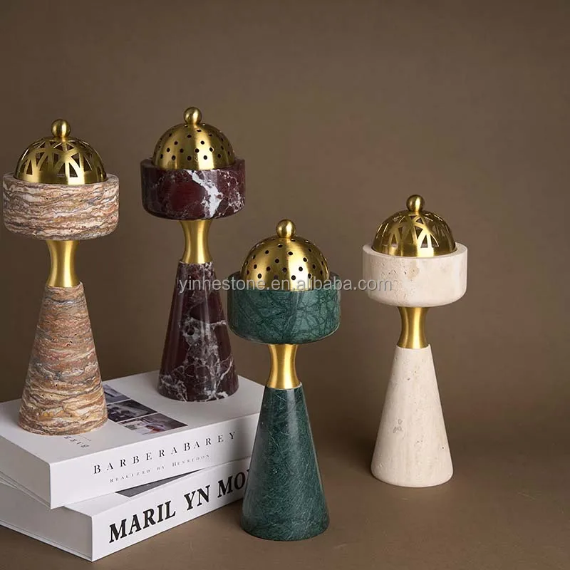 Hot Selling Marble Burner Bakhoor Charcoal Incense Burner Arabic Omani Bakhoor Burner For Home Decor