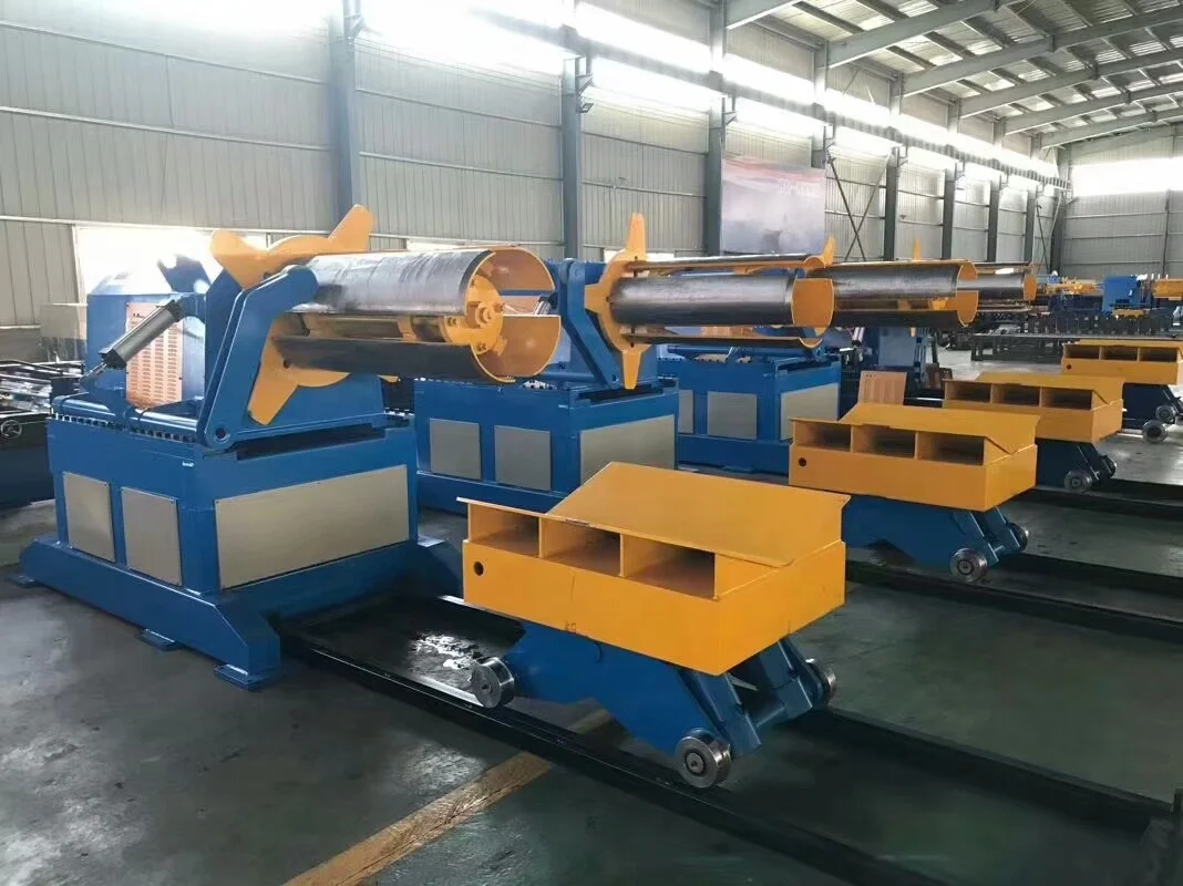 Hydraulic decoiler for roofing sheet machine / tube mill / slitting line