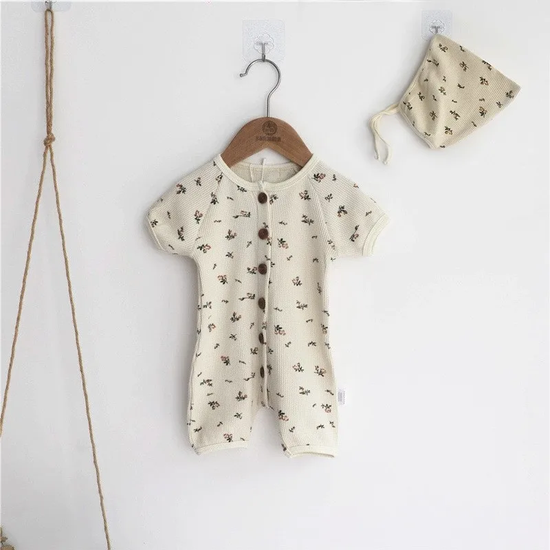 baby jumpsuit summer,, Clothing Baby Bodysuit Male and Female Baby Printed Triangle Crawling Clothes Infant and Child Ha Y