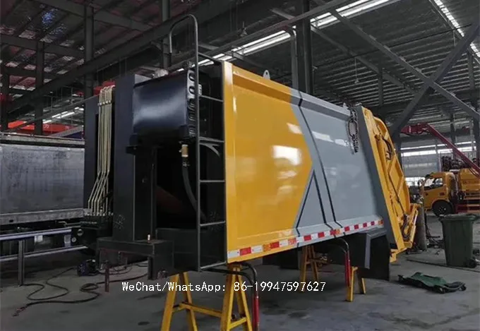 Superstructure compression garbage truck box sale