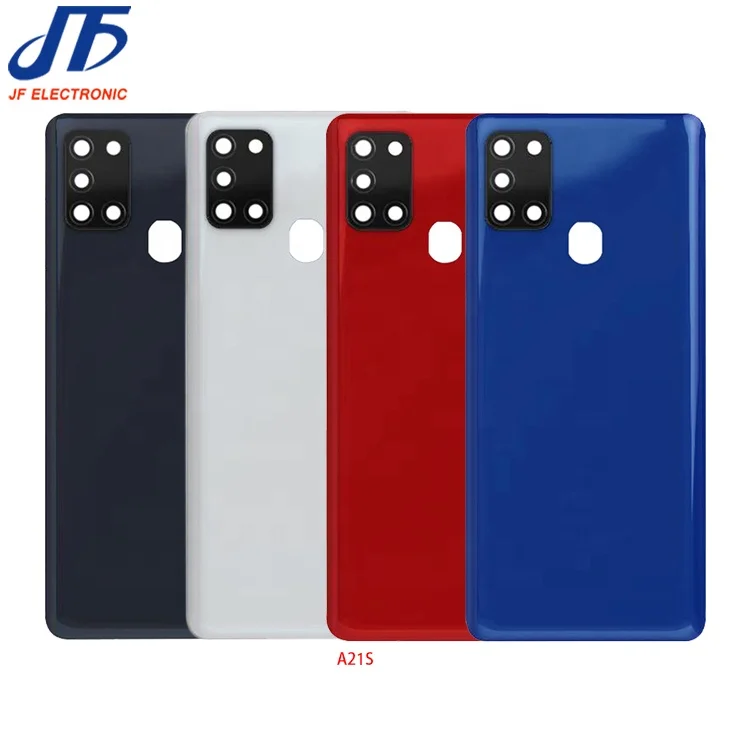 Battery Cover Rear Door Housing For Samsung A21s Battery back Cover With Camera Lens
