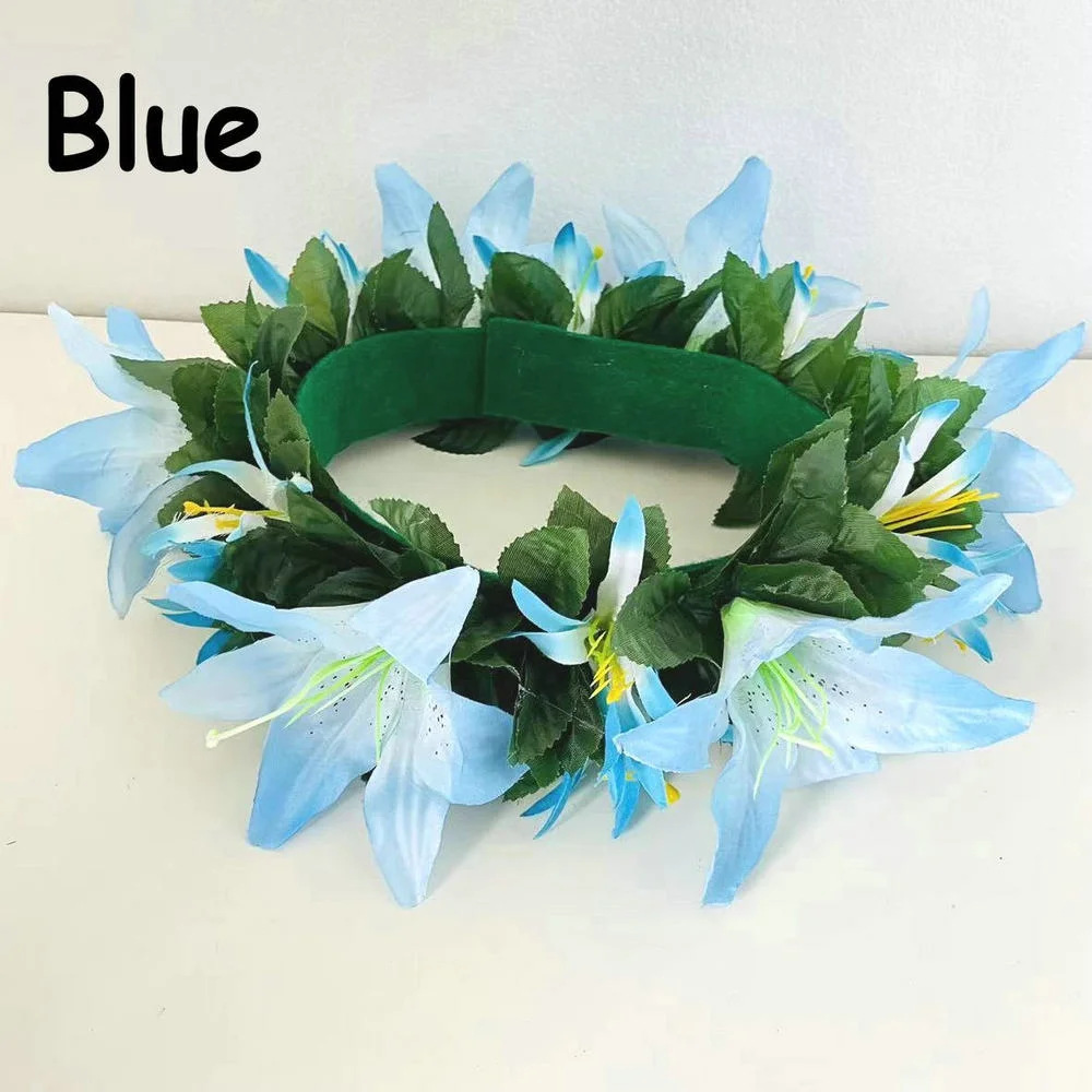 Fabric Floral Headband Artificial Tropical Plumeria Island Frangipani Tiare Hibiscus Pin Comb Dancing Party