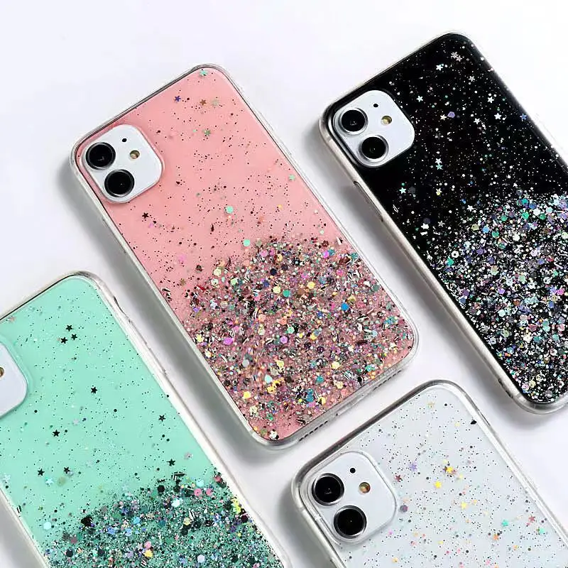 UNIMOR Drop shipping bling bling Luxury Glitter phone case accessories mobile shell case for iphone