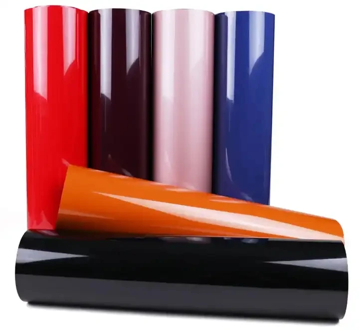 PU Easy to Cut Flex HTV Heat Press Transfer Vinyl Rolls Vinil Lettering Film for T Shirt