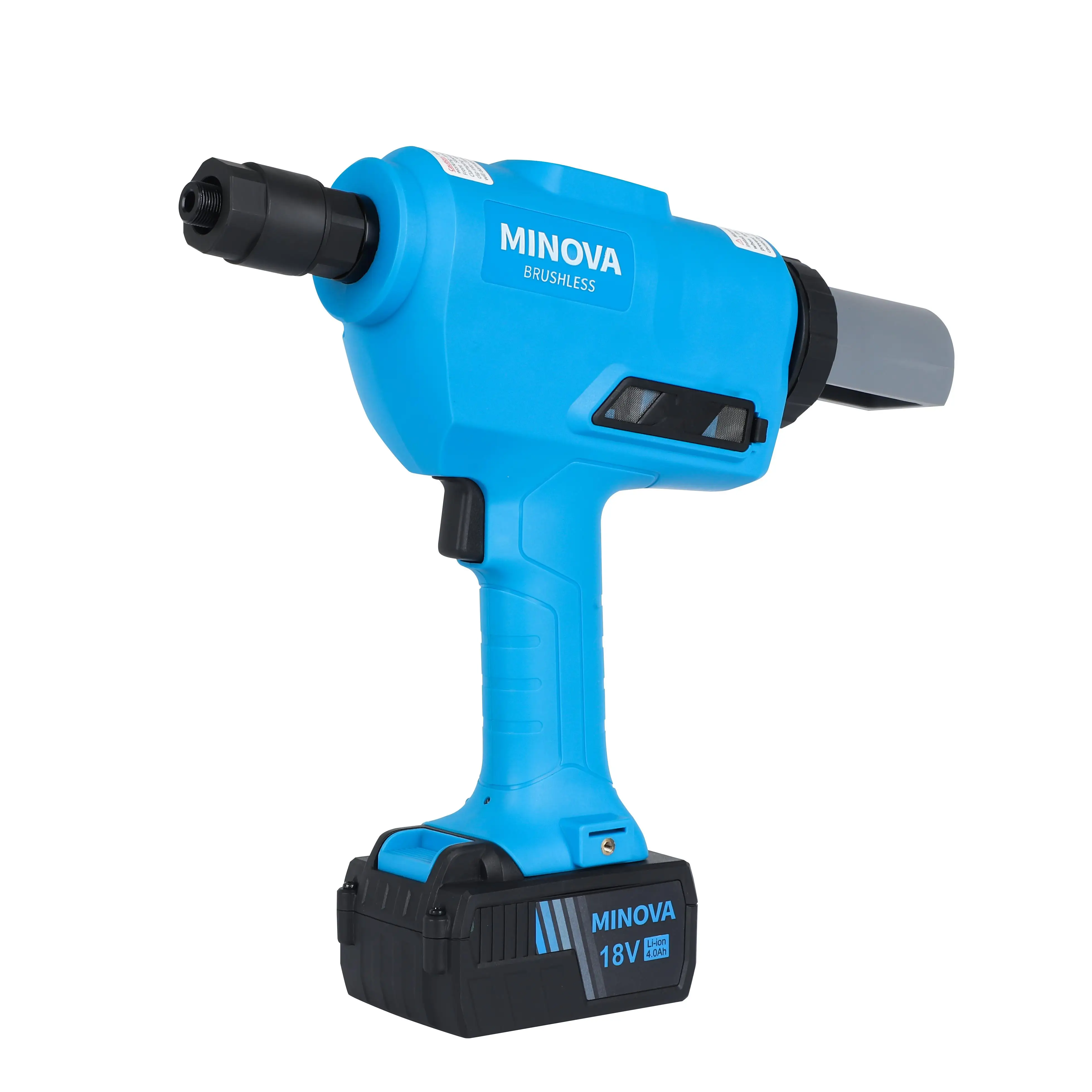 MINOVA Brushless Install Magna Grip C6L Lockbolt Hemlok Riveter Battery Operated Riveting Gun