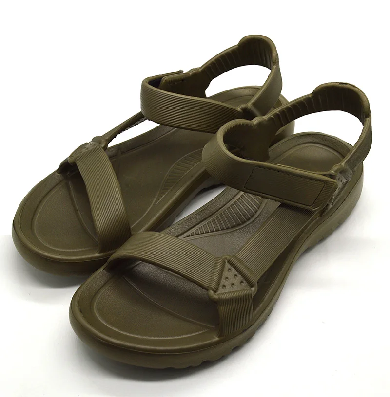 Custom Fashion Beach Buckle Two Straps Men eva Sandals slipper