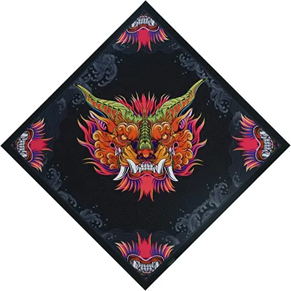 Cheap Wholesale Customize Printing  Facemask Cotton Square bandana for hiking
