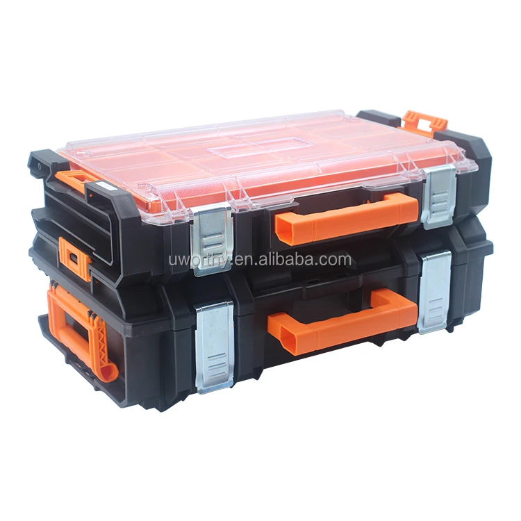 4-Drawer Rolling Plastic Tool Cabinet Trolley Cart Garage Workshop Tool Sets Box for Maintenance and Repair Tools Storage Case