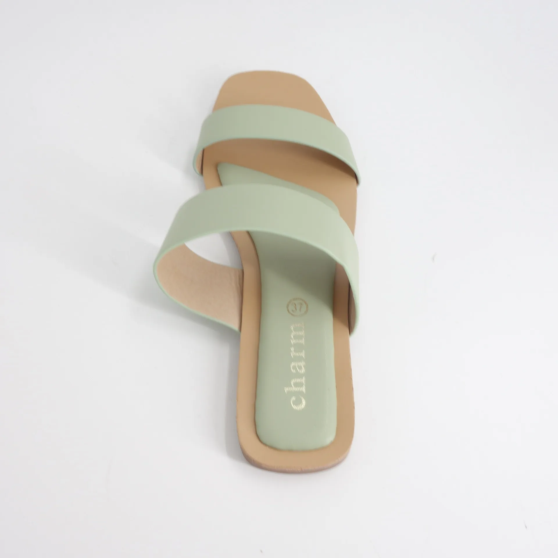 summer beach flat shoes fashion girls PU female open toe flat slippers PU Belt shoes for women