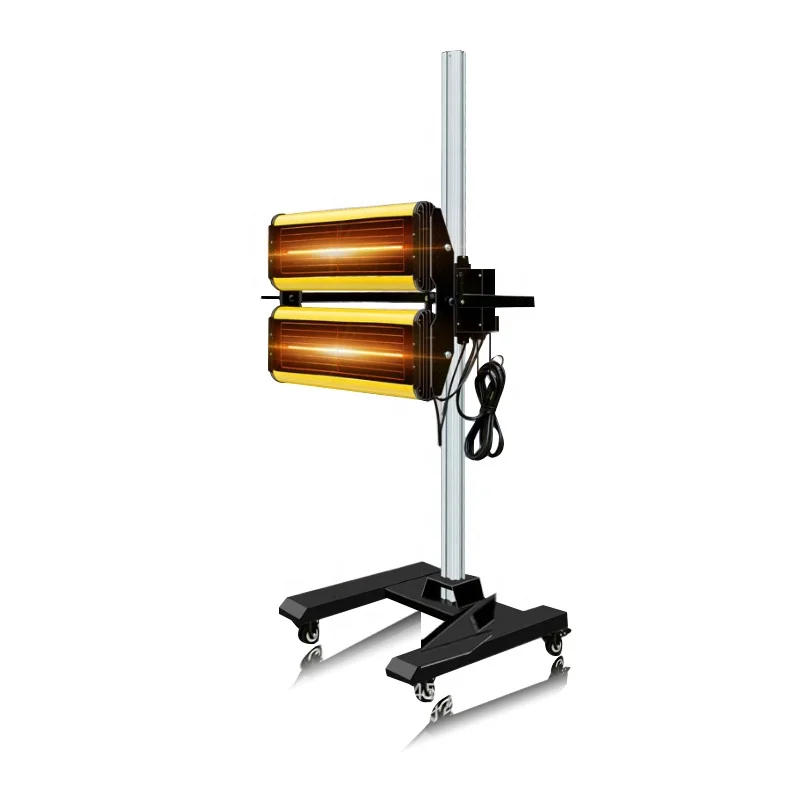 
 Портативная инфракрасная лампа для выпечки с 2 головками, автоматический светильник для выпечки, нагрев краски  