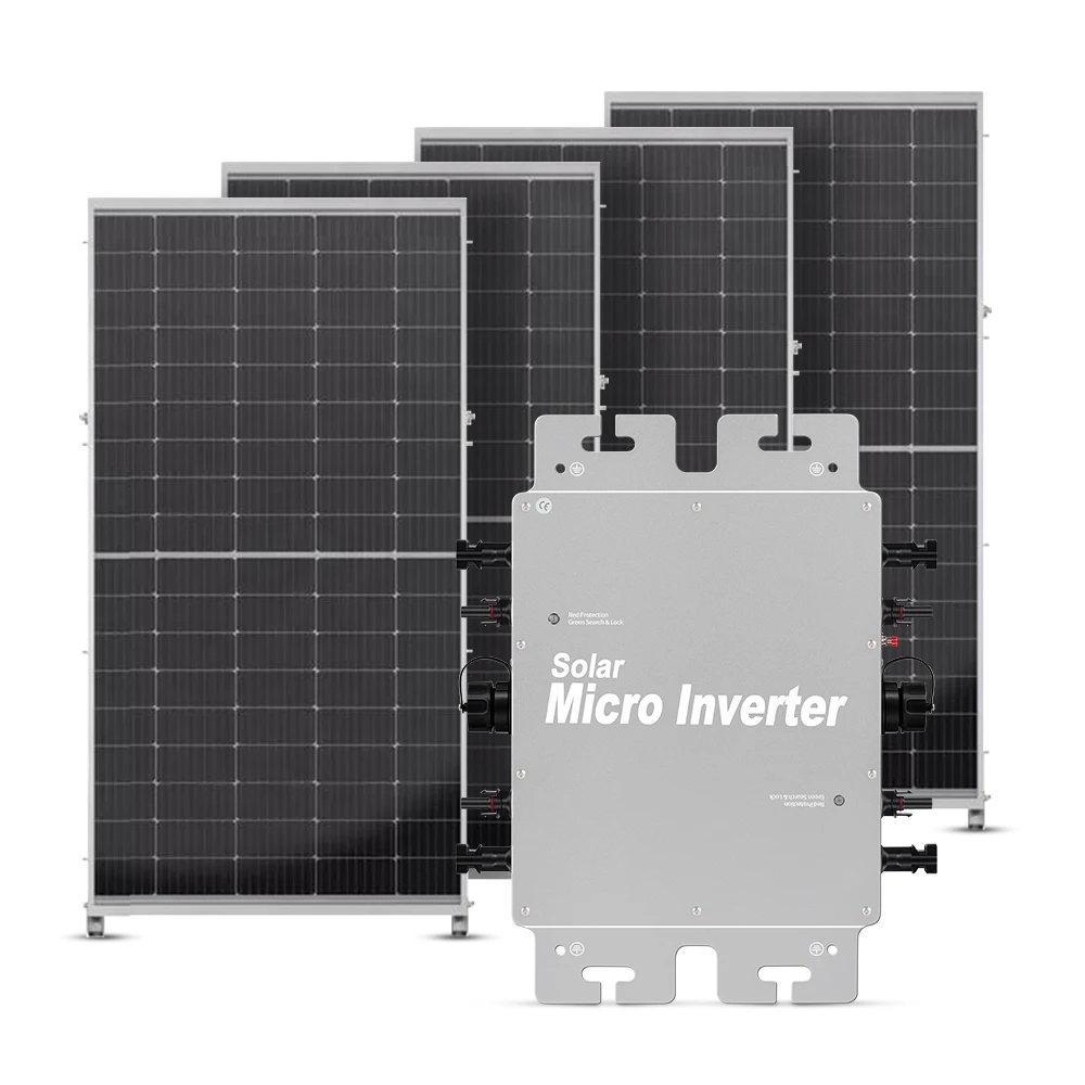 Mppt 2000W Grid Tie Smart Solar Inverter Micro Solar Inverter With Internal Wifi Monitor