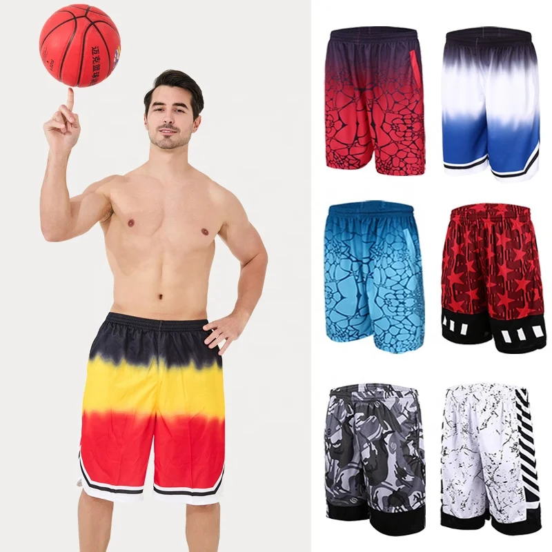 Wholesale Basketball Wear Shorts For Men Customized Design Vintage Streetwear Shorts Plain Casual Sports Mesh Shorts