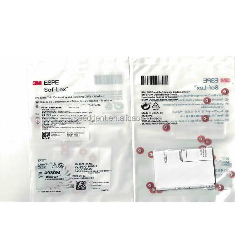 Sof-Lex EXtra Thin Contoruing and polishing discs 4930M 30pcs/bag