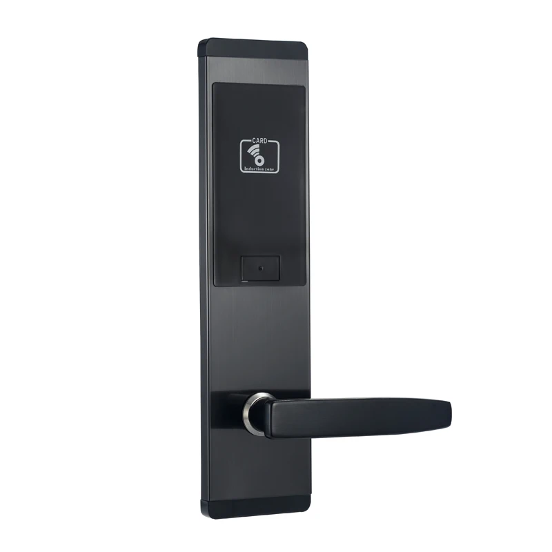 Silver color Free Software Electronic door hotel card lock with T5577 card