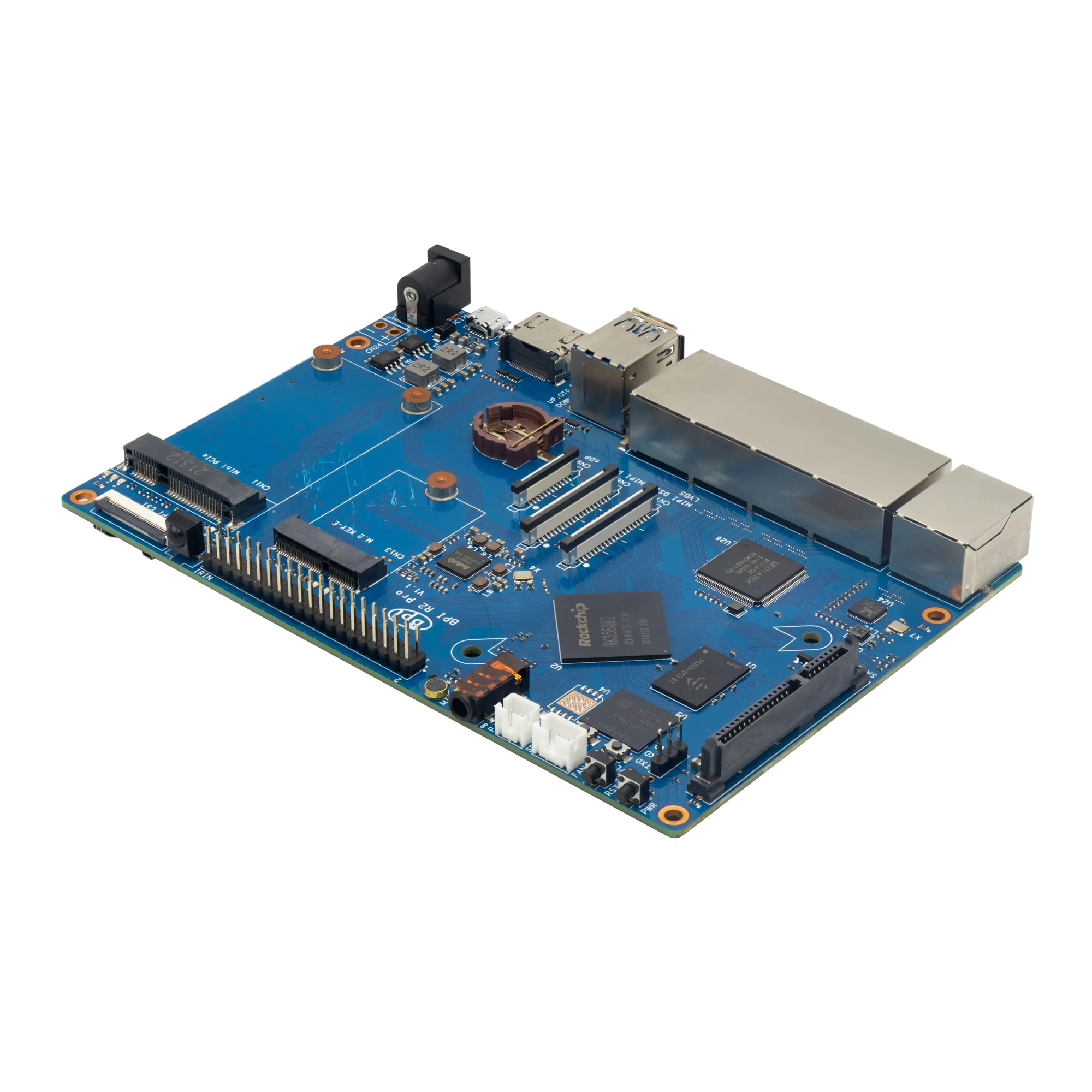 Smart Gateway Router Banana Pi BPI R2 Pro audio control main board with 2G LPDDR4 SDRAM