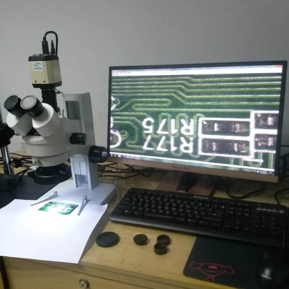 BOSHIDA binocular digital microscope main board PCB repair cell phone repair with measurement stereo microscope with LED