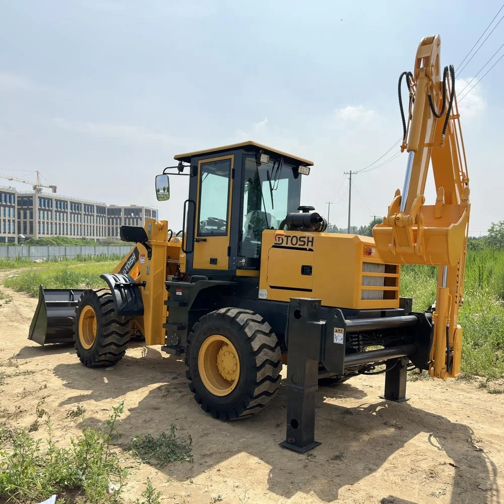 TOSH EPA China New Backhoe Price Mini Retroexcavadora Backhoe Loader