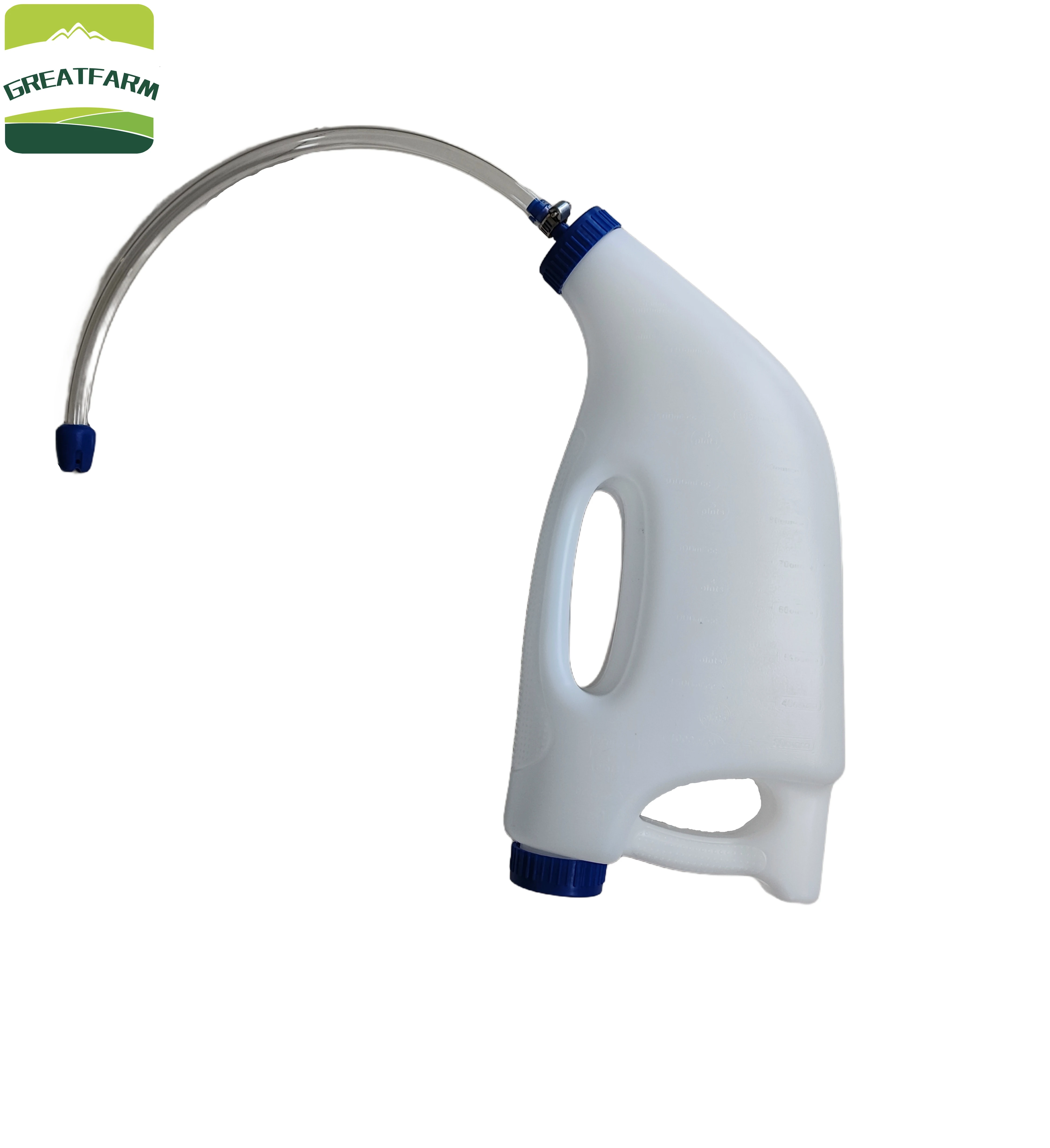 Replaceable Hose Livestock Oral Liquid Feeder 3.5 L Milk Bottle for Cattle and Sheep Milking Bottle for Farm