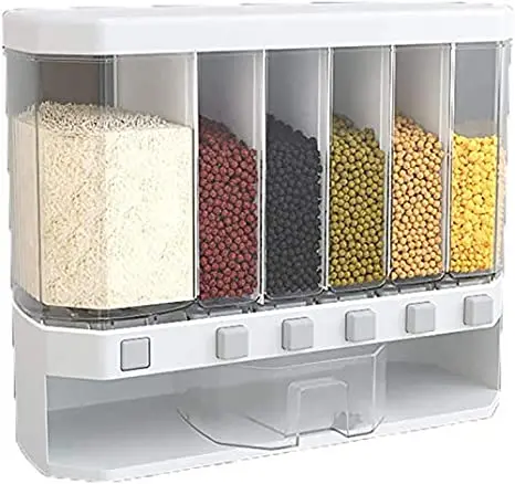 Food Storage Box 2021 top Plastic cereal Dispenser Storage Box Kitchen Food Grain Rice Container