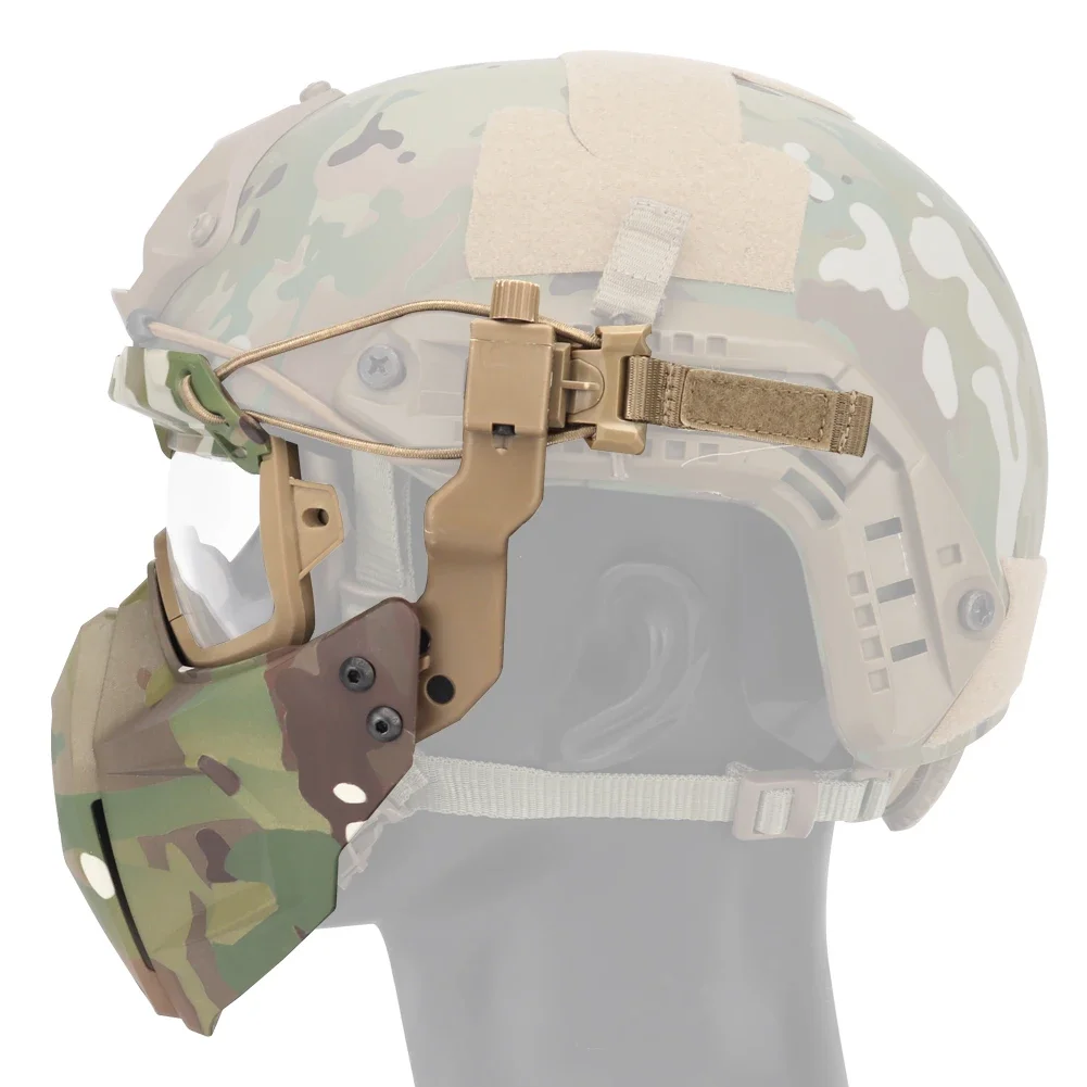 Tactical Paintball  Mask Half Face Mask Outdoor Hunting Protection Equipment CS Game Sport Combat Breathable Safety face mask