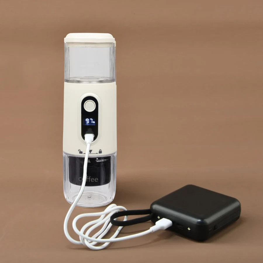 Белая портативная кофеварка для эспрессо с USB зарядкой беспроводное нагревание мини-Капсульная путешествий