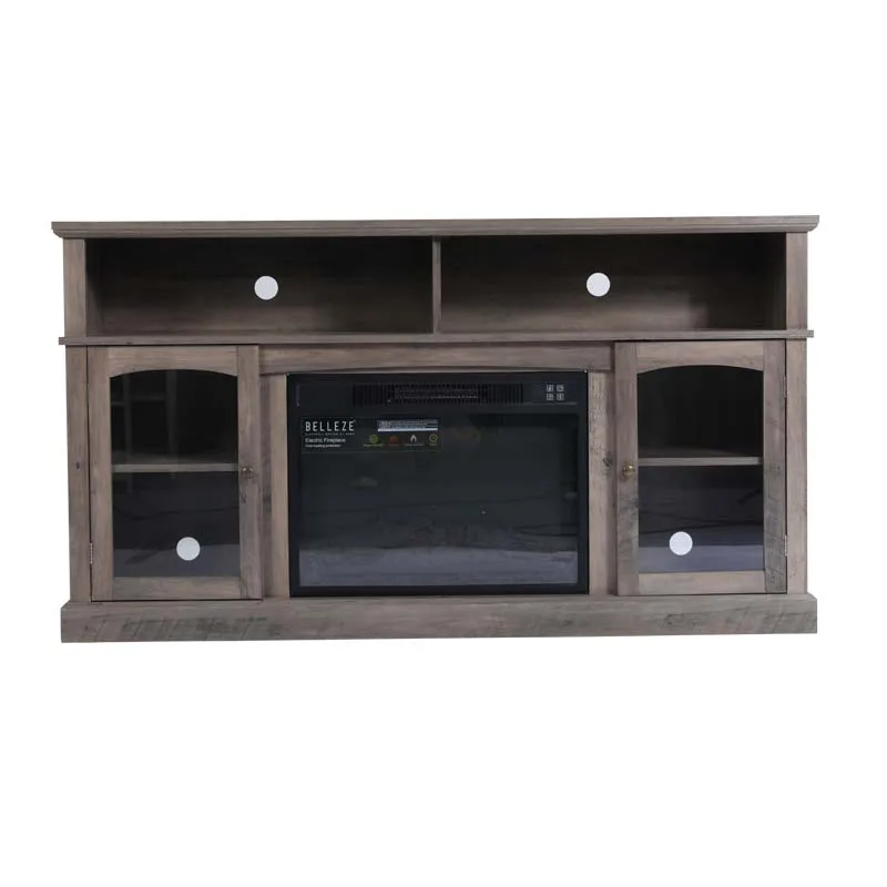 Wood Universal console Living Room Storage Entertainment Center Customization TV STAND Tv Fireplace