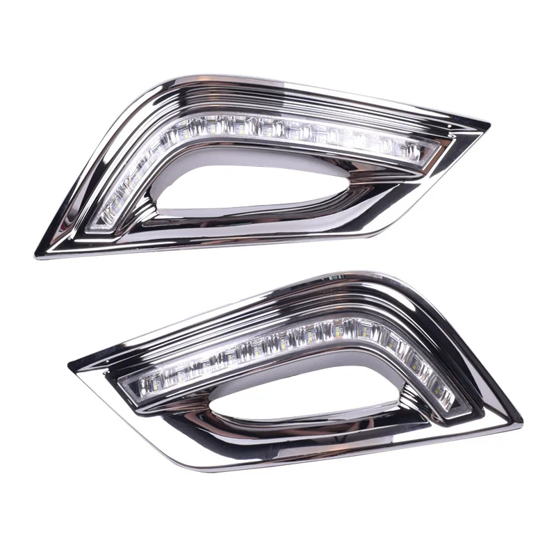 Daytime running fog light headlight bar grille sonata eight special fog lamps modified cable for Hyundai 11-12